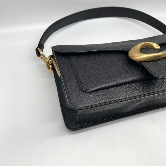 Coach Black Pebbled Leather Tabby 26 Convertible Shoulder Bag 73995 - Picture 7 of 12